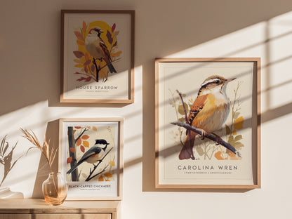 Carolina Wren Audubon Print | Bird Lover Wall Art | Framed or Unframed