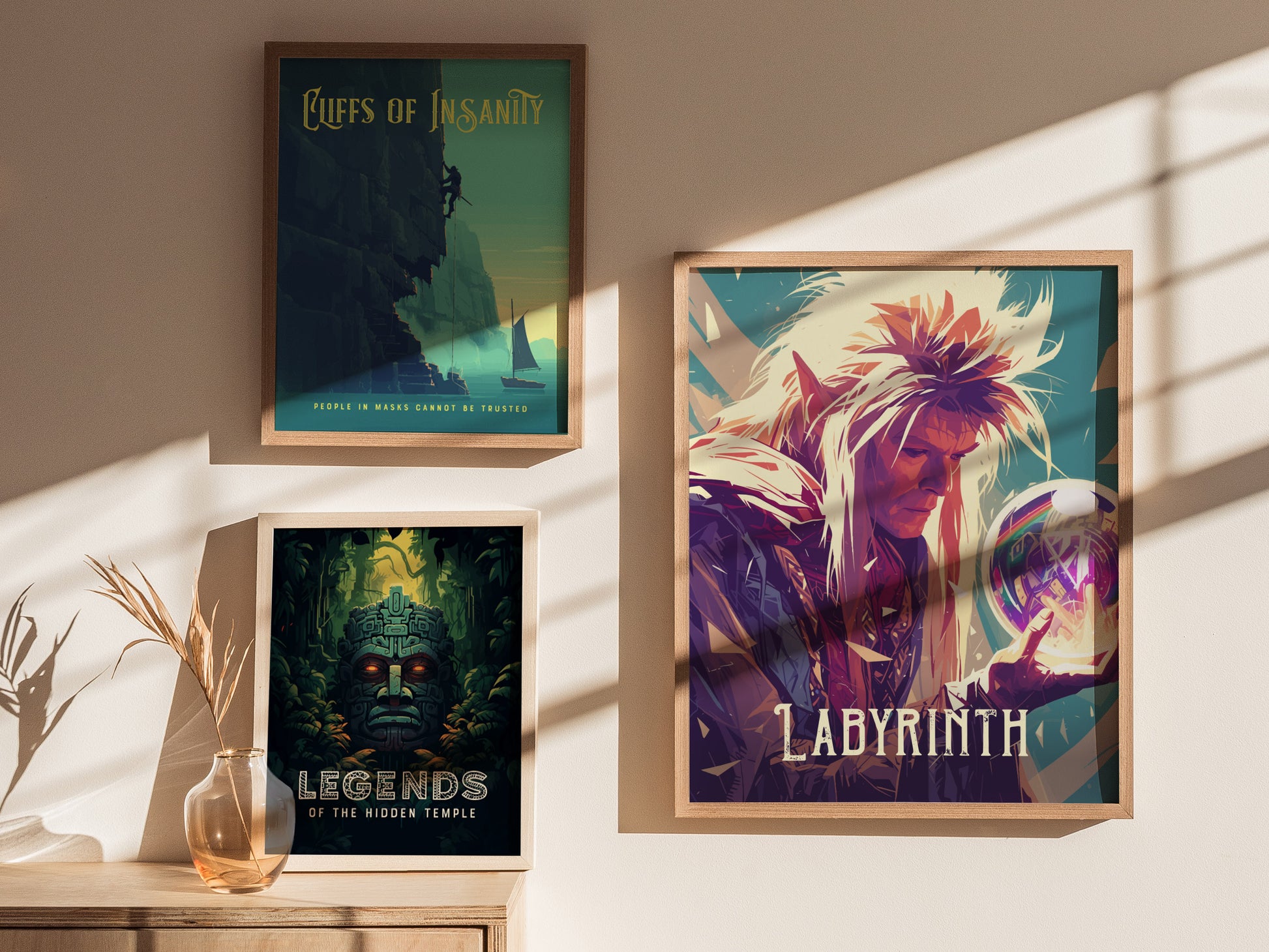 Labyrinth Movie Poster | 1980s Fantasy Film Wall Art