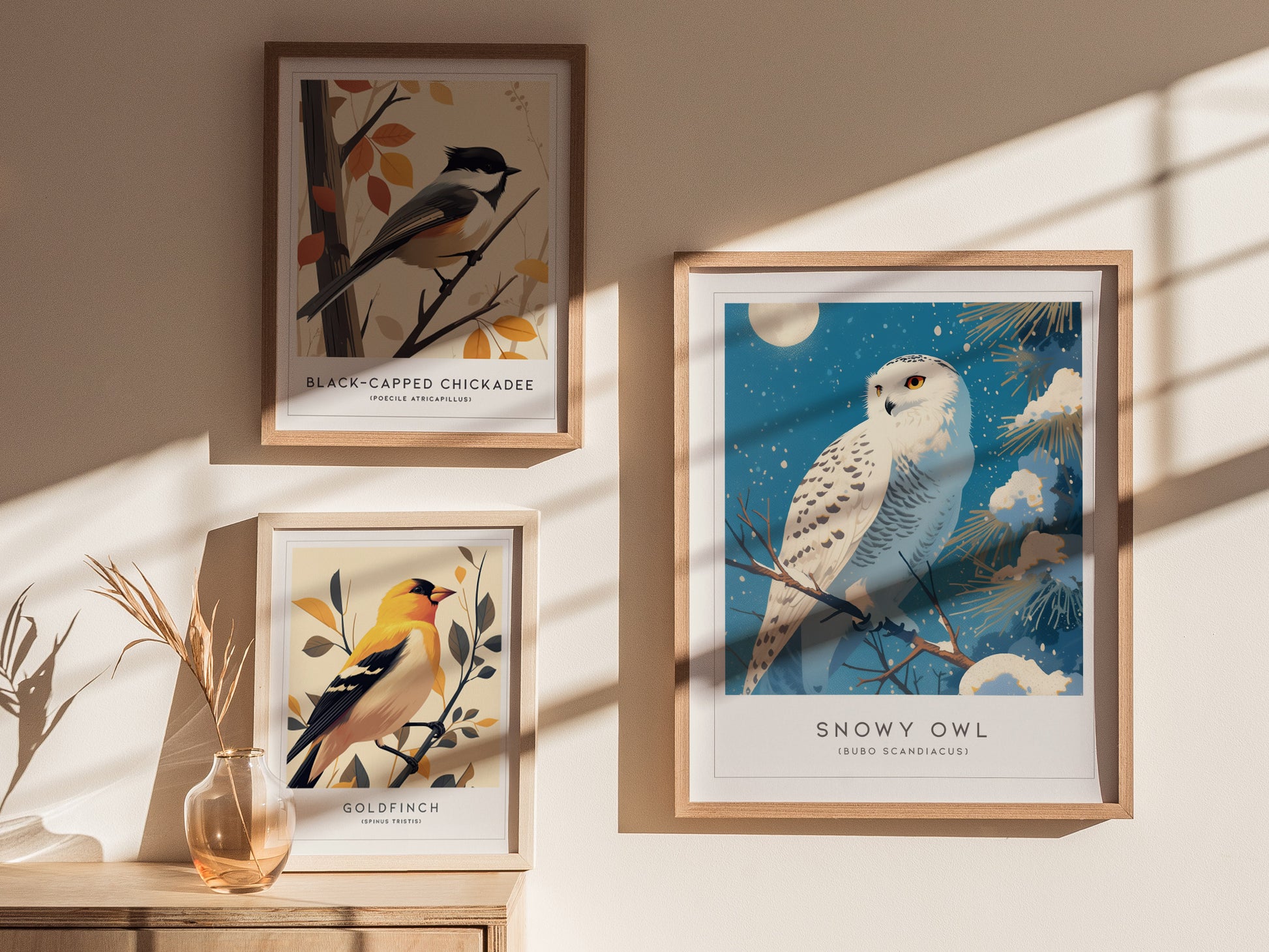 Snowy Owl Poster | Arctic Bird Wall Art | Winter Wildlife Print