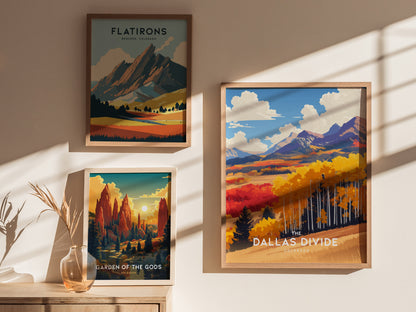 Dallas Divide Poster | Colorado Landscape Wall Art