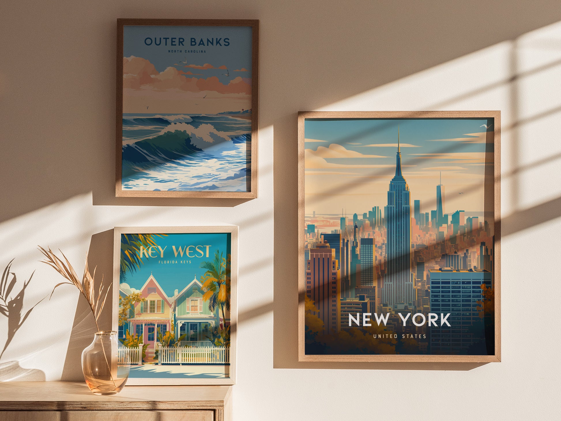 New York City Poster | NYC Skyline Wall Art Print