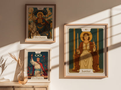 Justice Tarot Card Poster | Major Arcana Wall Art