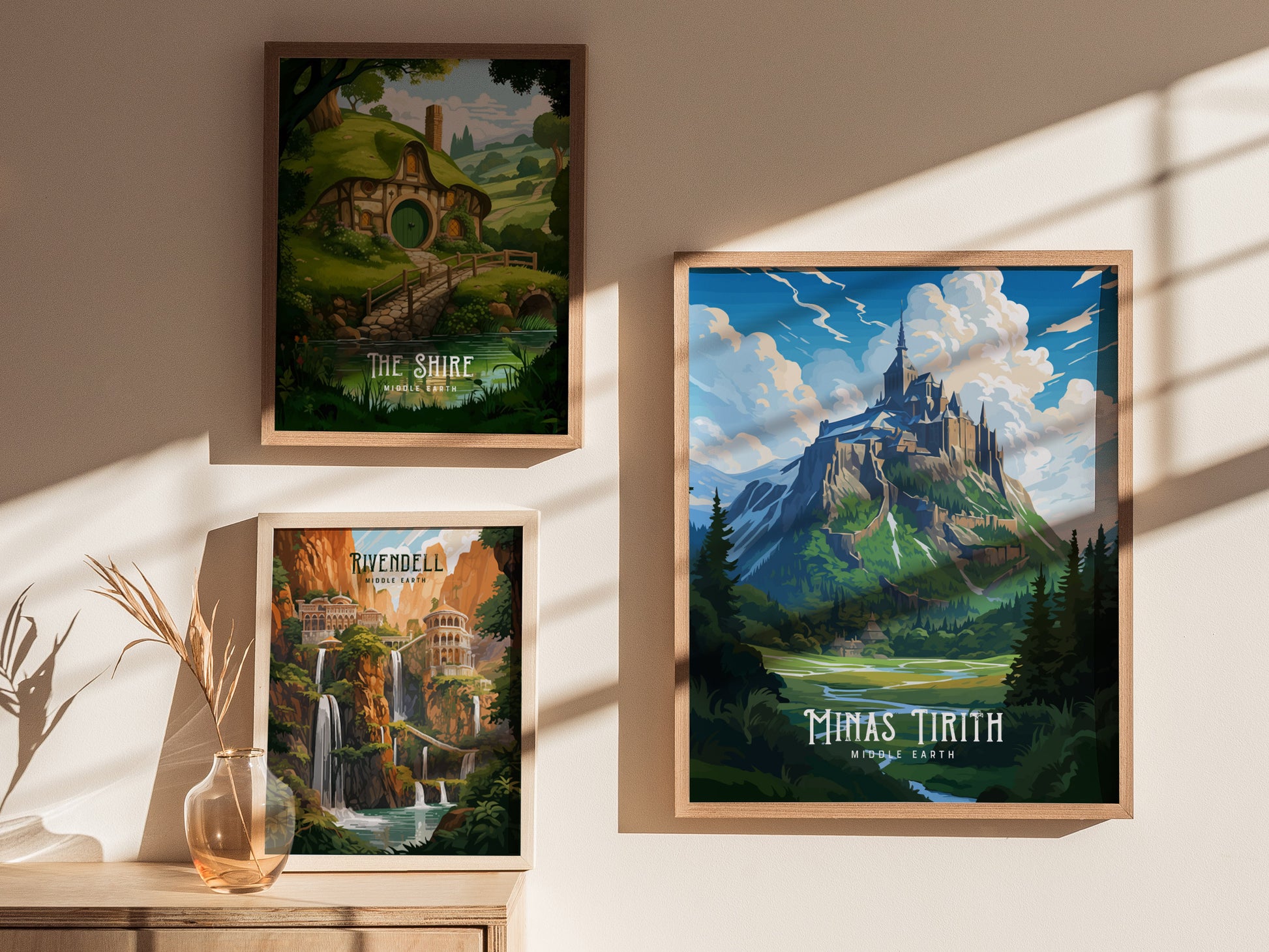 Minas Tirith Poster | Lord of the Rings Fan Art