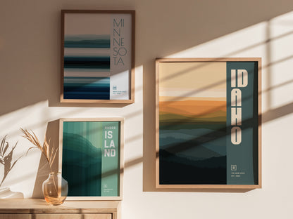 Idaho Poster | The Gem State Wall Art