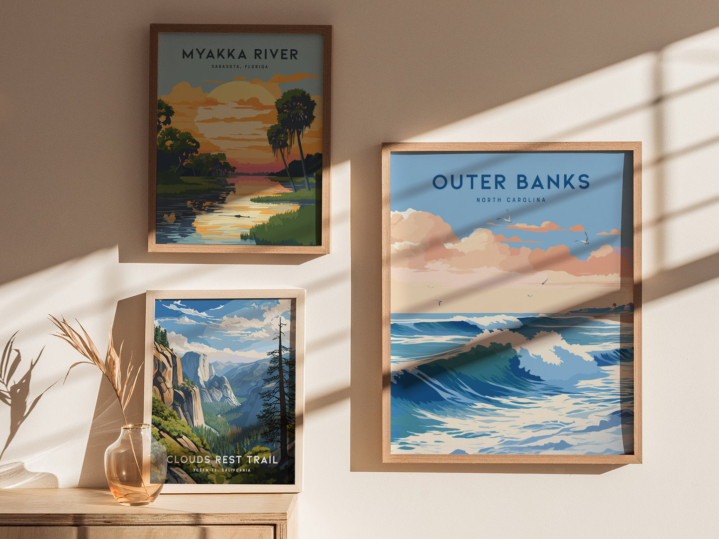 Outer Banks Surf Poster | North Carolina Beach Wall Art Print