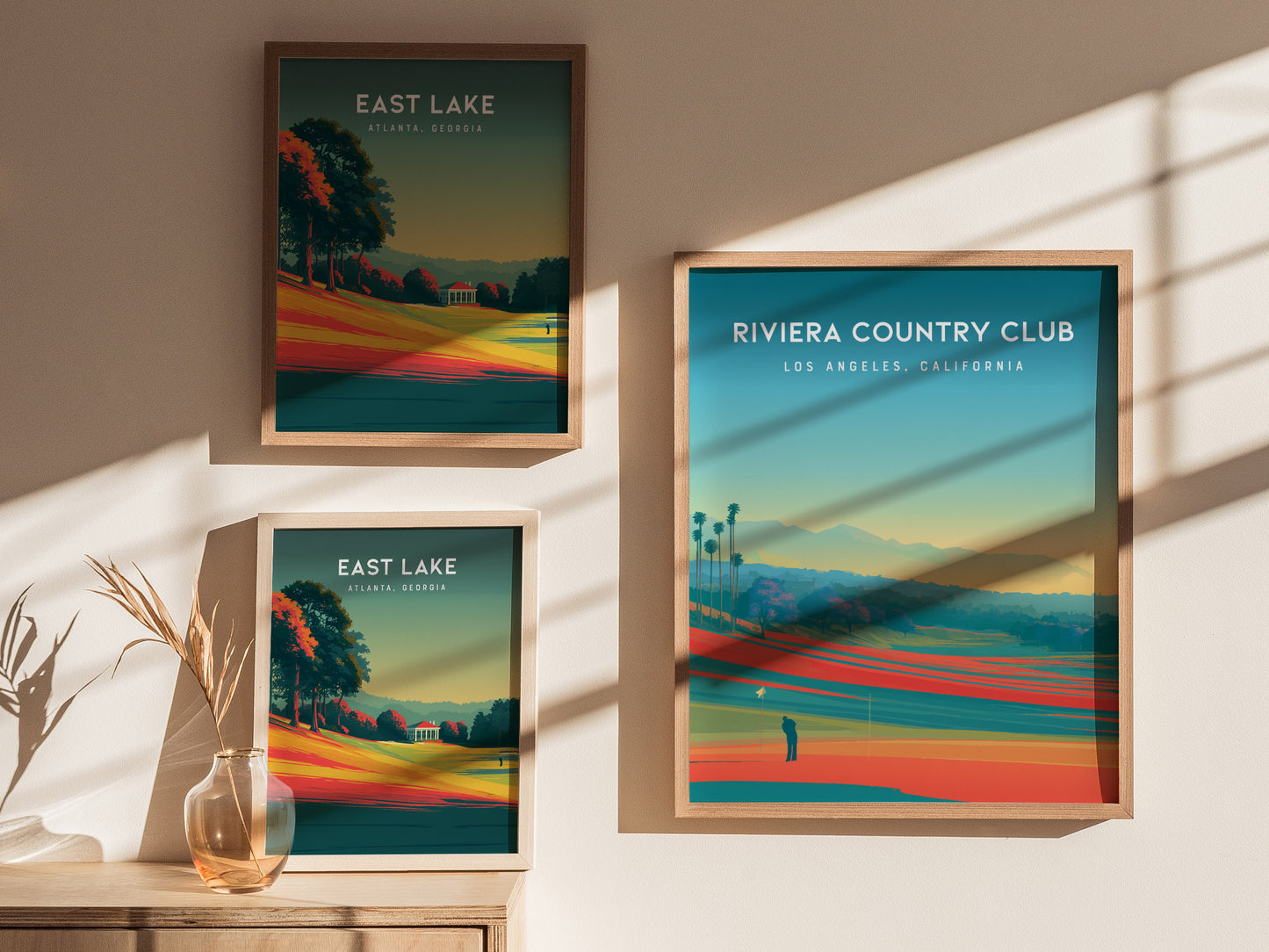 Riviera Country Club, Los Angeles, California Poster | Iconic Links & Fairway Beauty Wall Art — styled in a modern interior