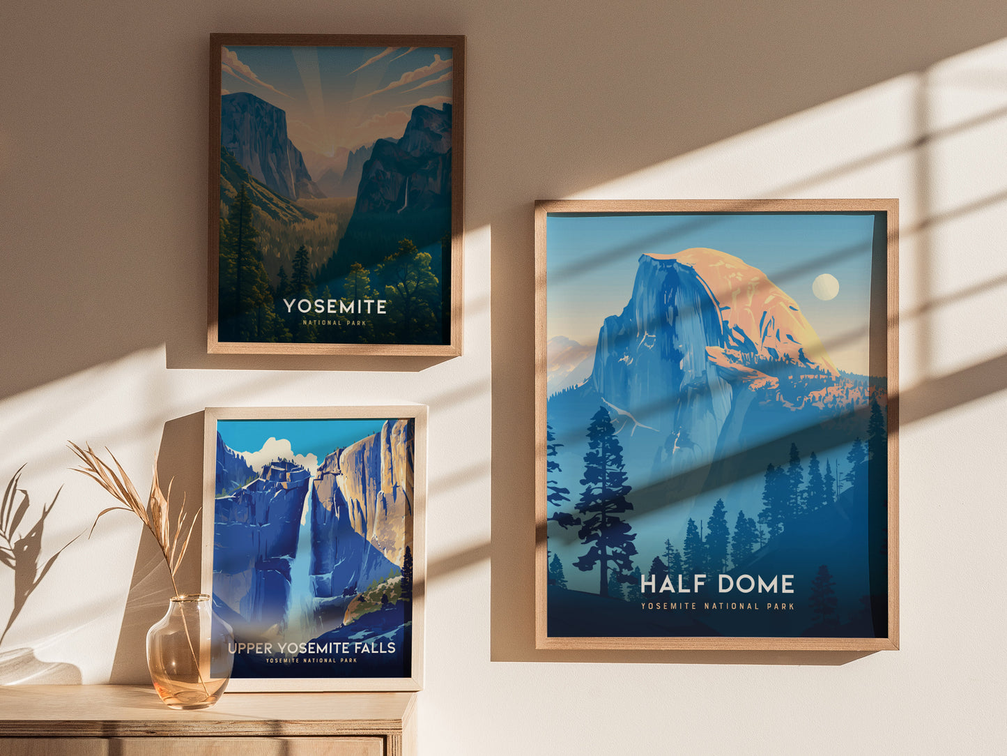 Half Dome Poster | Yosemite National Park Print | California Hiker Wall Art