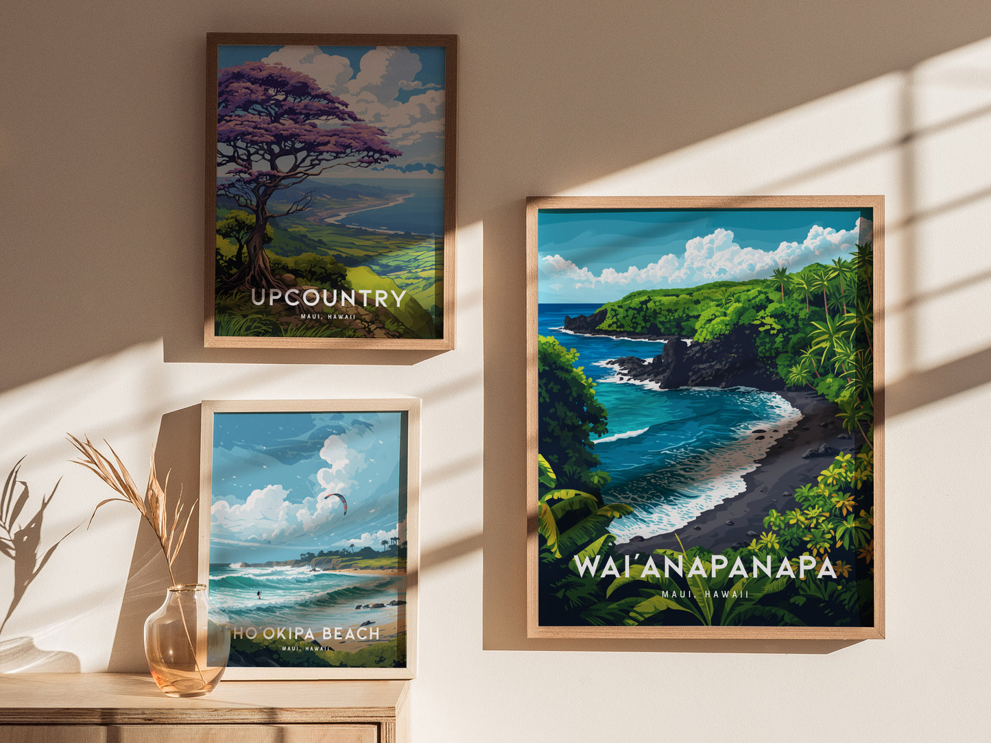 Waianapanapa Poster | Maui Black Sand Beach Art Road to Hana Hawaii