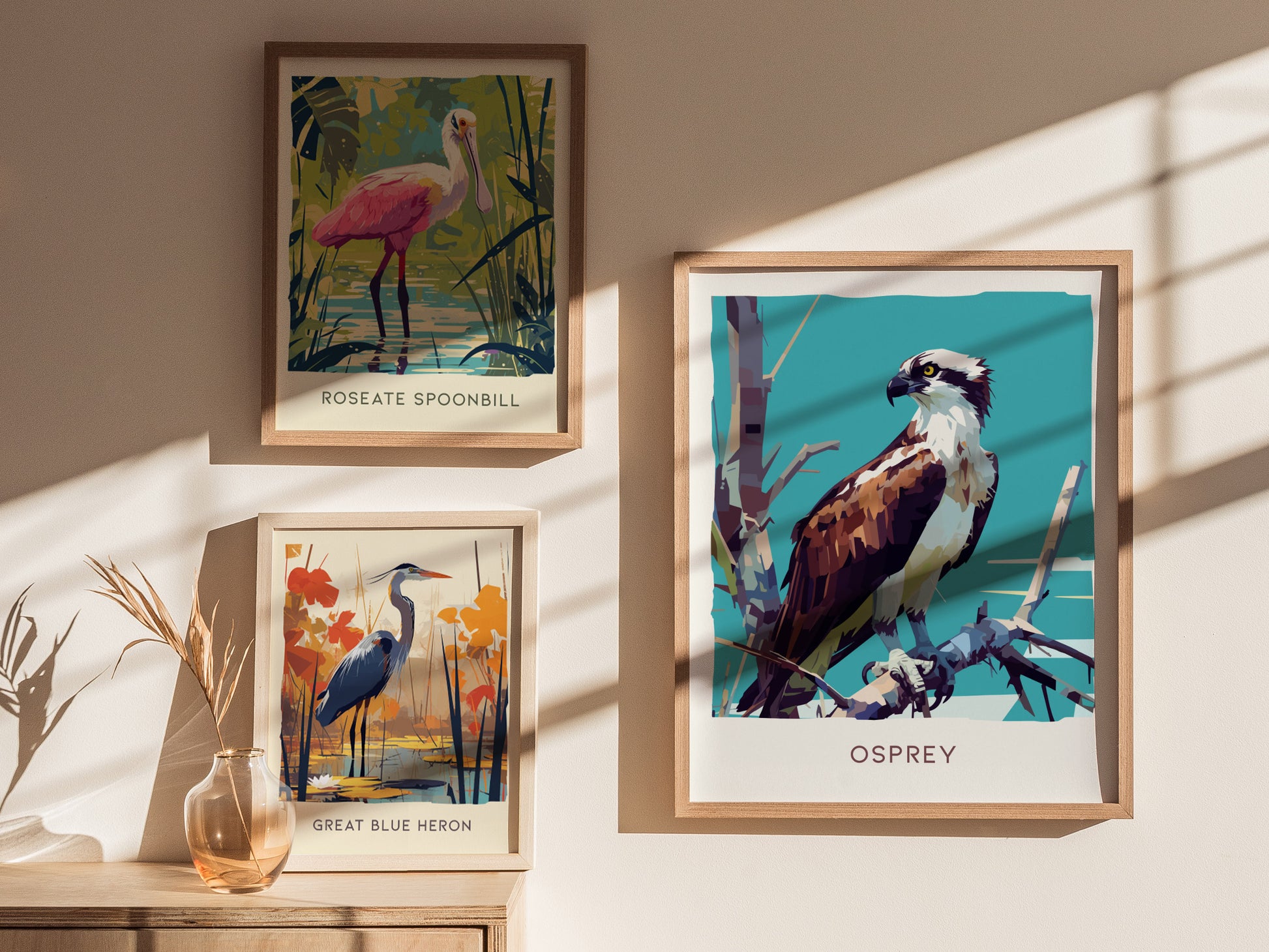 Osprey Poster | Florida Bird of Prey Wall Art Print