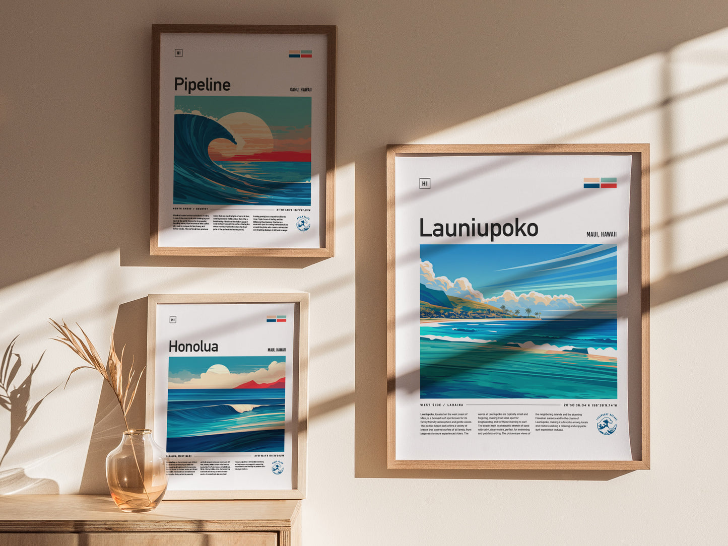 Launiupoko Maui Poster | Lahaina Surf Spot Wall Art