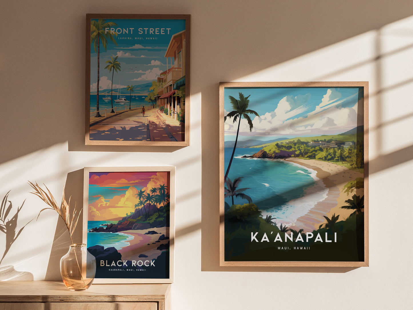 Kaanapali Beach Poster | Lahaina West Maui Wall Art