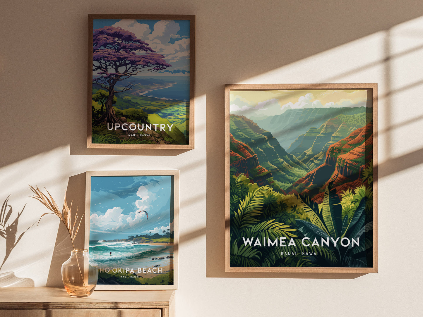 Waimea Canyon Poster | Kauai Hawaii Art Grand Canyon Pacific Red Cliffs
