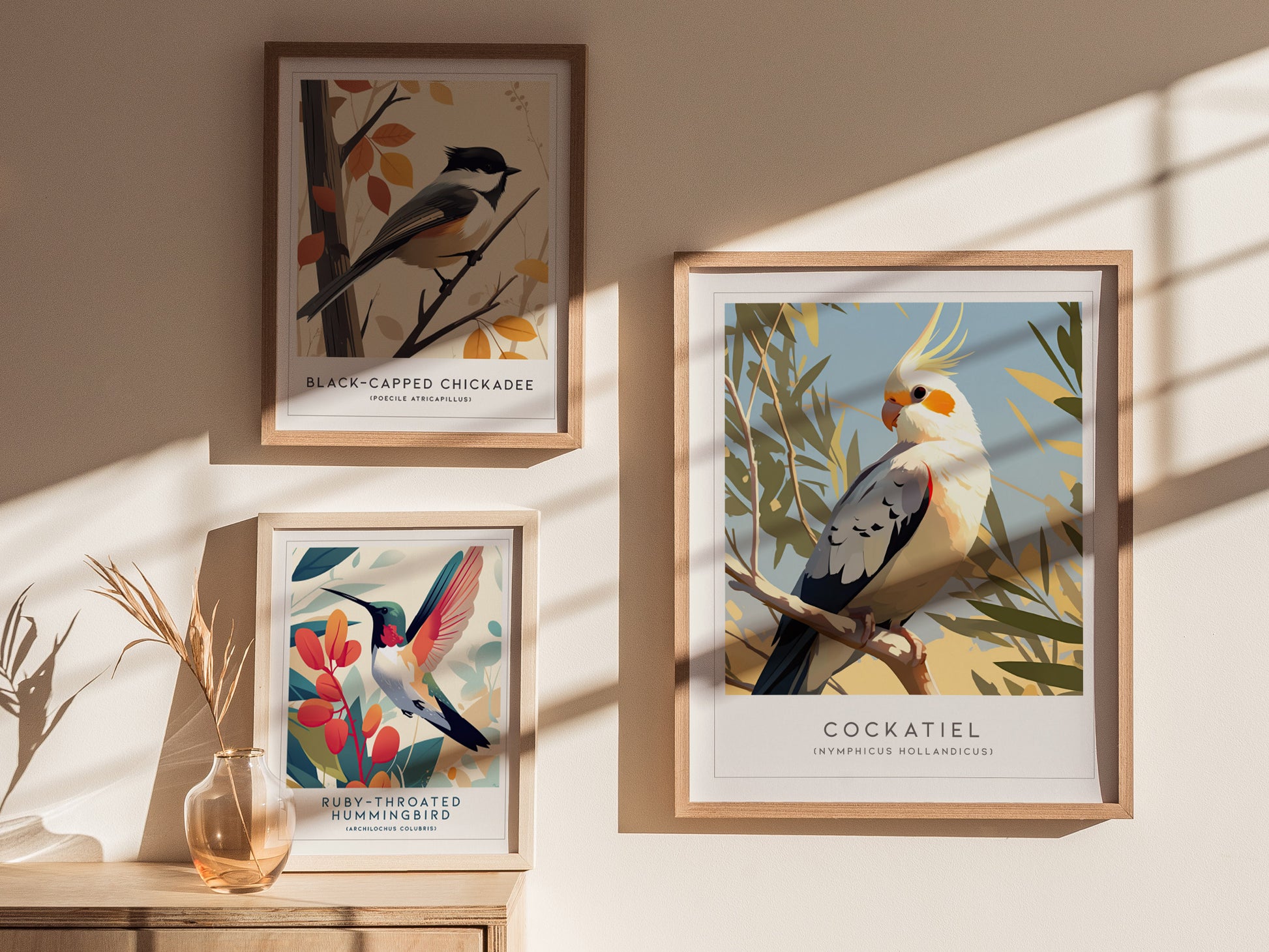 Cockatiel Parakeet Poster | Parrot Bird Lover Wall Art | Framed or Unframed