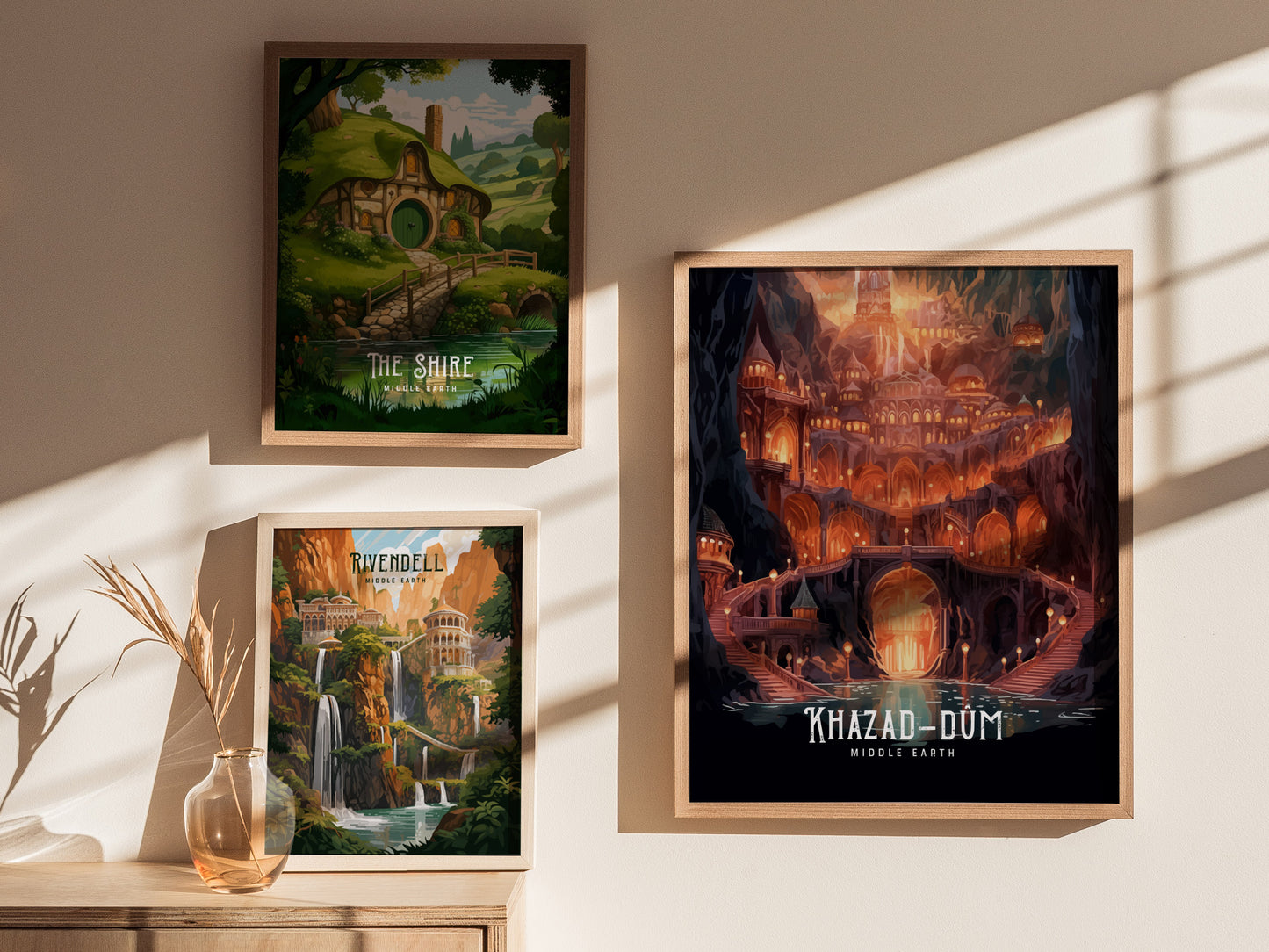 Khazad Dum Poster | Moria Dwarven City Wall Art