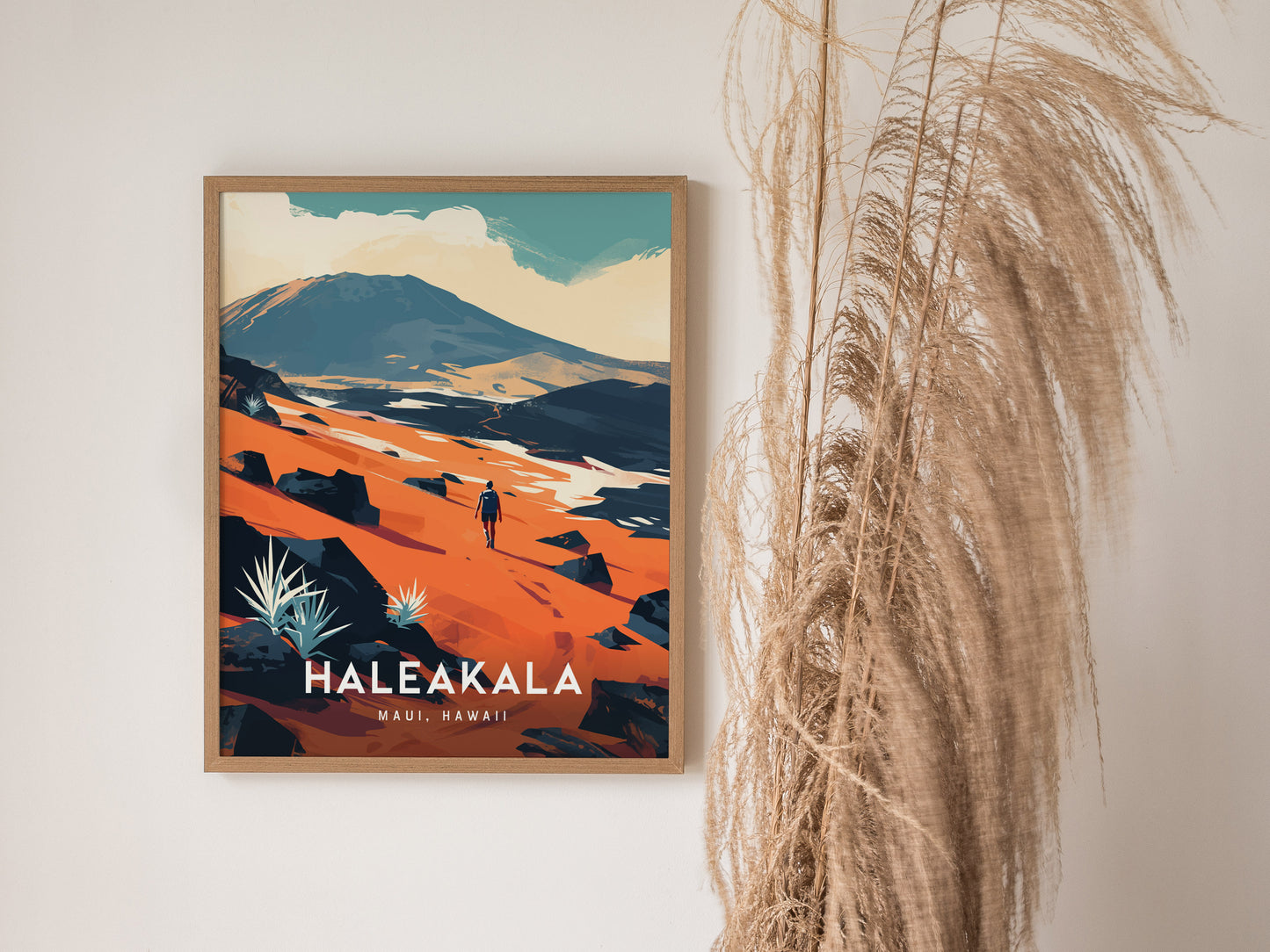 Haleakala National Park Poster | Maui Hawaii Volcano Wall Art