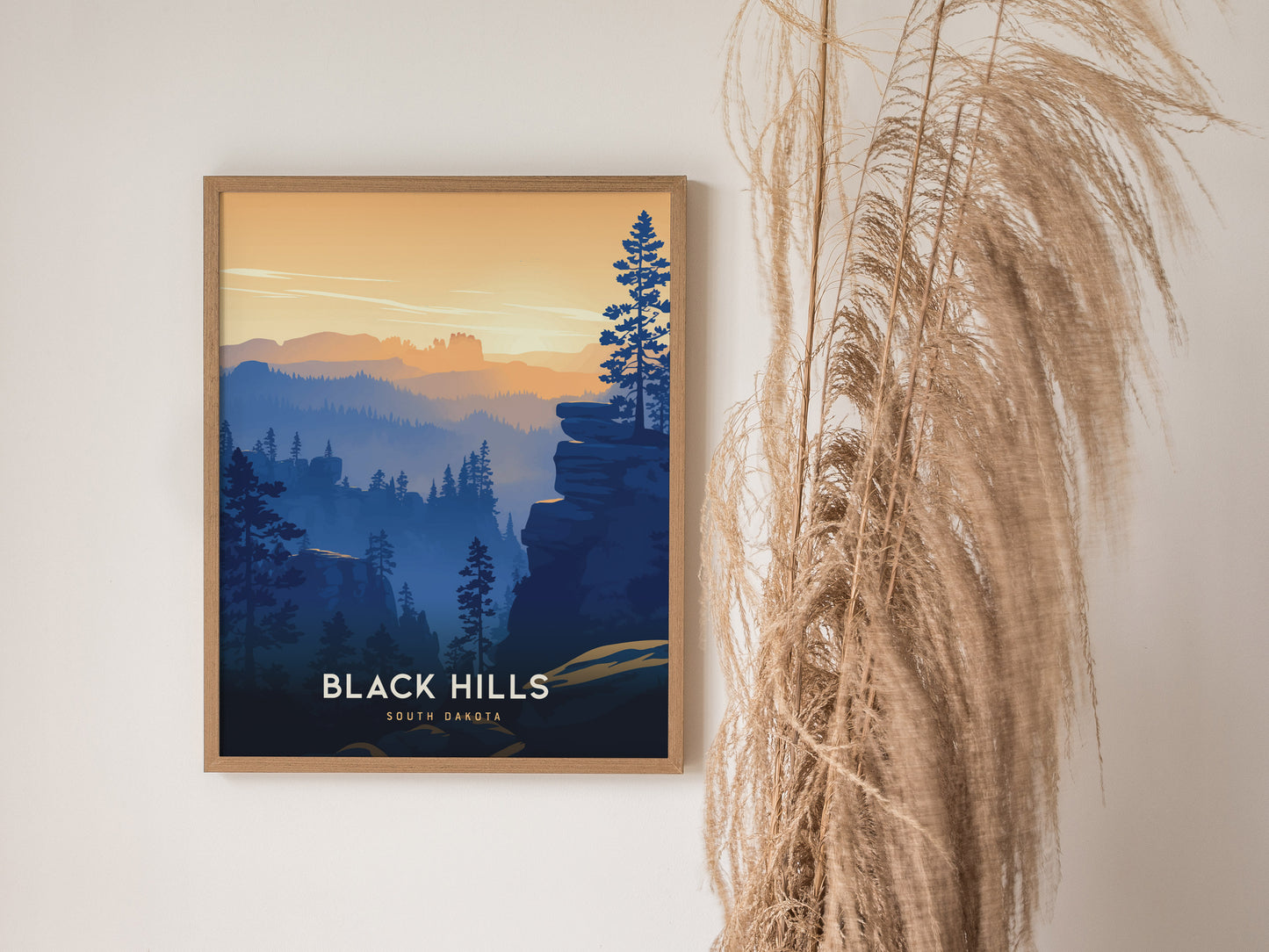 Black Hills Travel Print | South Dakota Nature Wall Art | Framed or Unframed