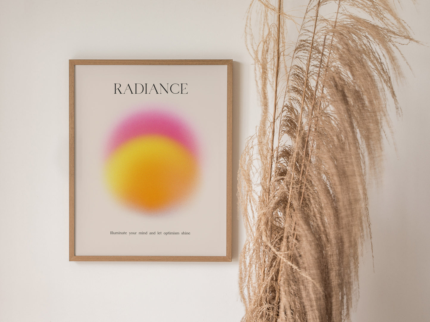 Radiance Aura Poster | Trendy Minimalist Abstract Wellness Wall Art