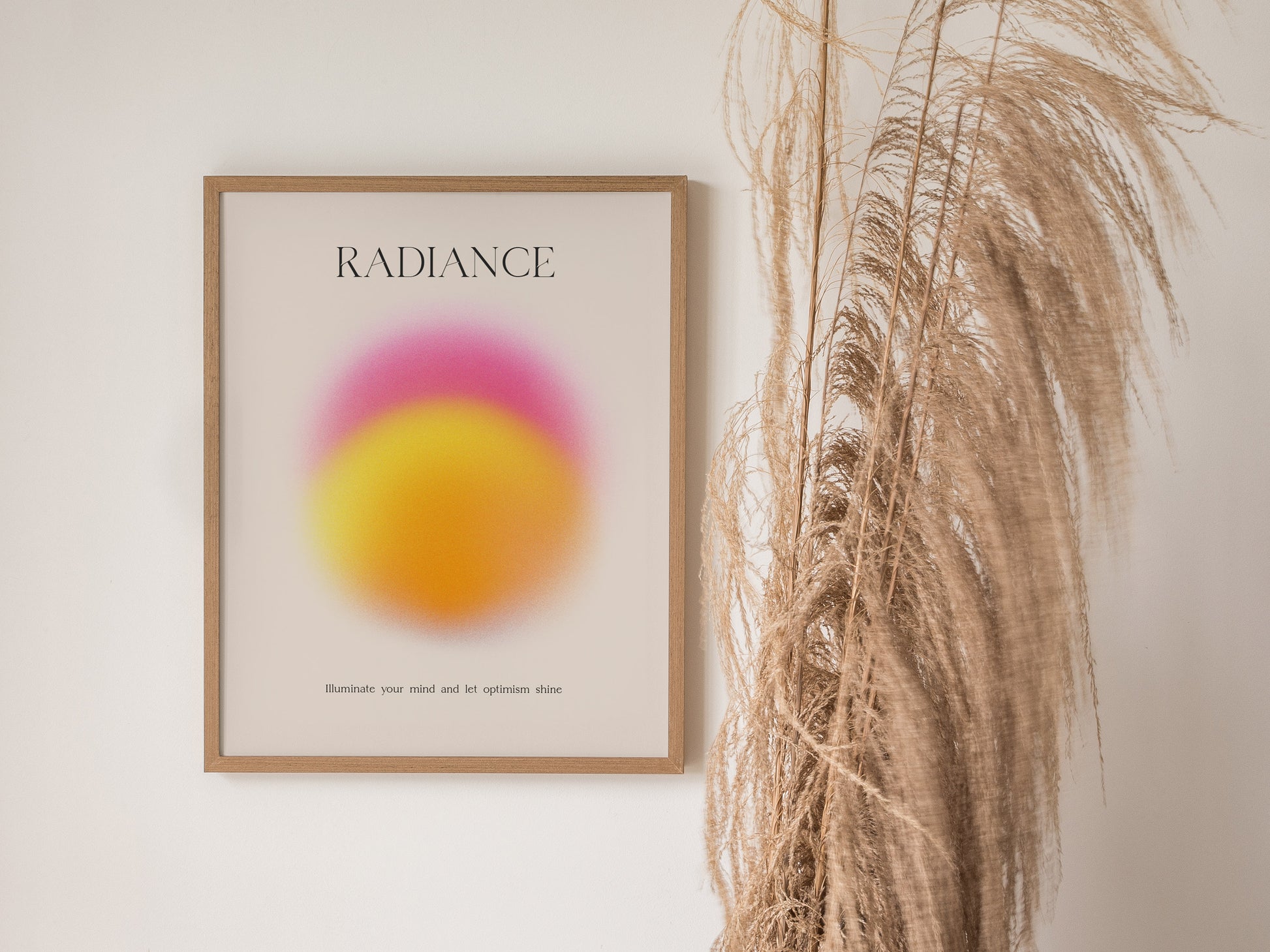 Radiance Aura Poster | Trendy Minimalist Abstract Wellness Wall Art