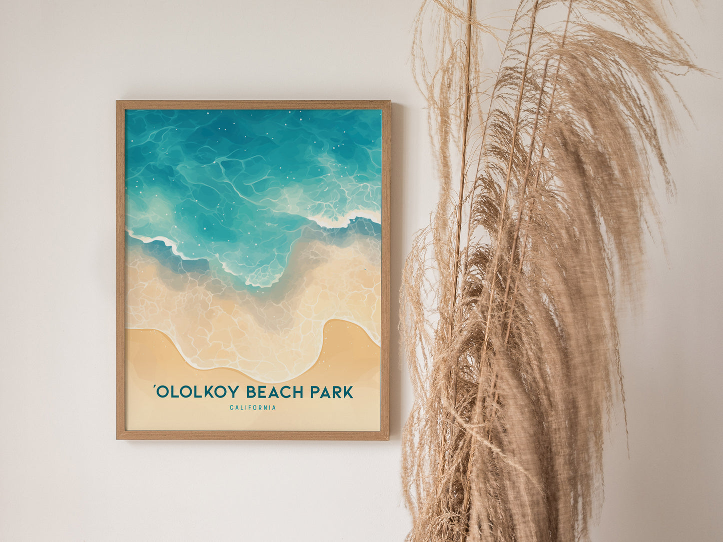 Ololkoy Beach Park Poster | Oxnard California Coastal Wall Art Print