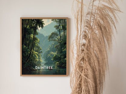 Daintree Rainforest Poster | Australia Tropical Travel Print Wall Art | Framed or Unframed