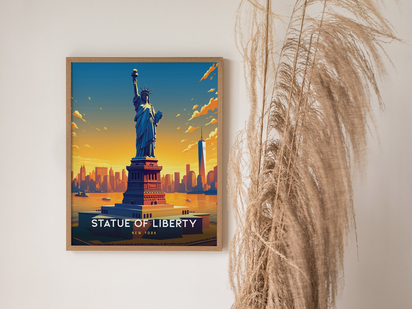 Statue of Liberty Poster | NYC Freedom Symbol American History Gift
