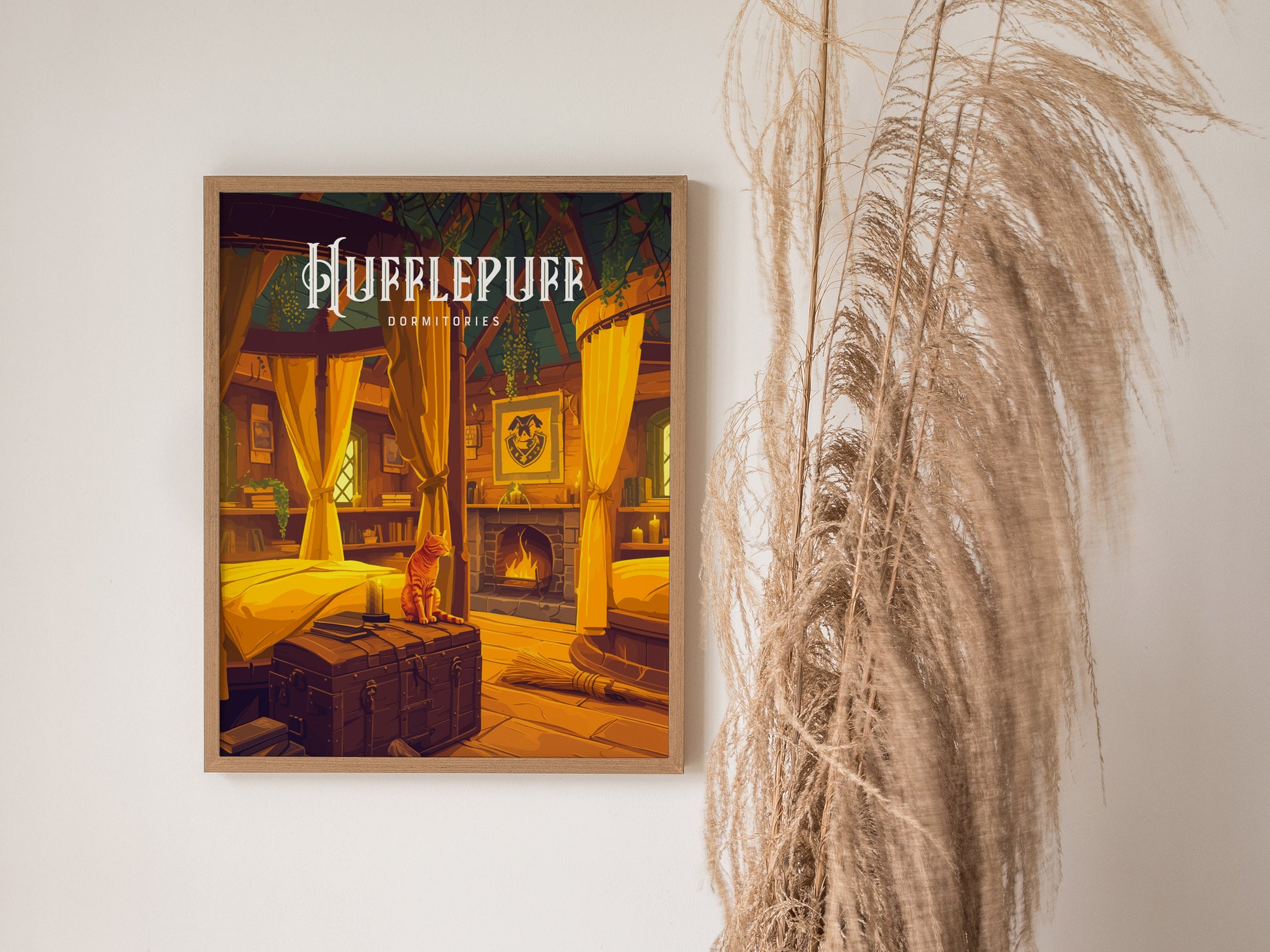 Hufflepuff Dormitories Poster | Hogwarts Castle Harry Potter Fan Art