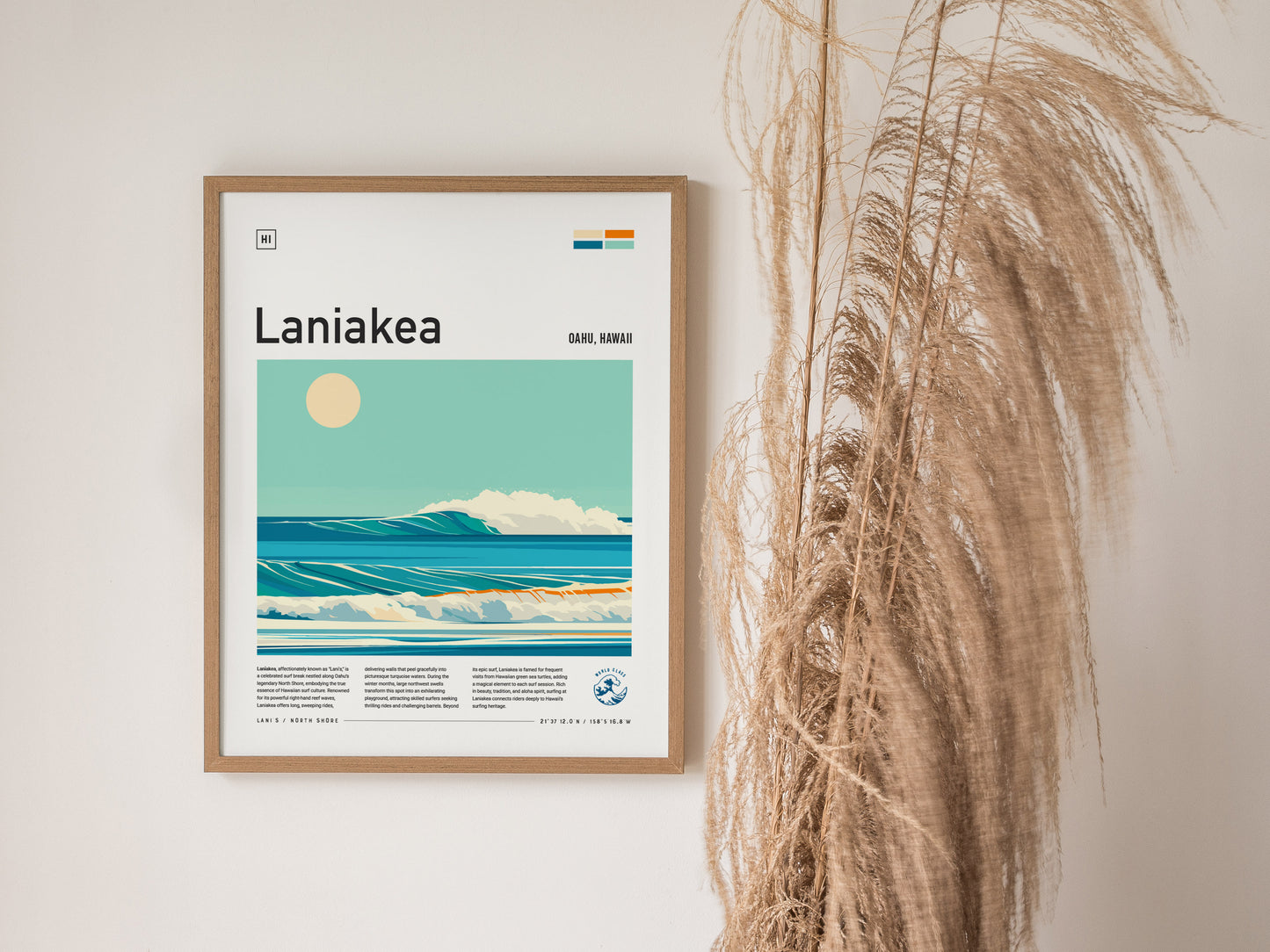 Laniakea North Shore Poster | Oahu Hawaii Surf Spot Wall Art