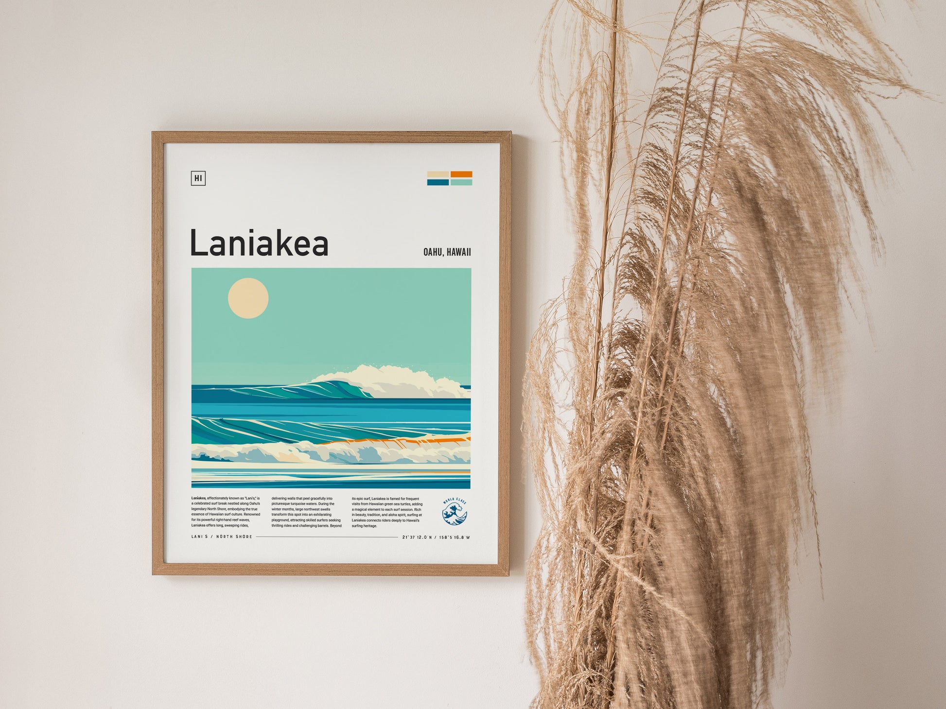 Laniakea North Shore Poster | Oahu Hawaii Surf Spot Wall Art