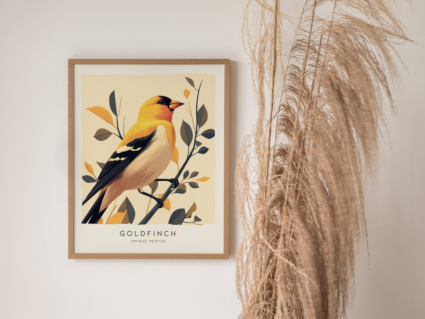 Goldfinch Audubon Print | Modern Bird Lover Wall Art | Framed or Unframed