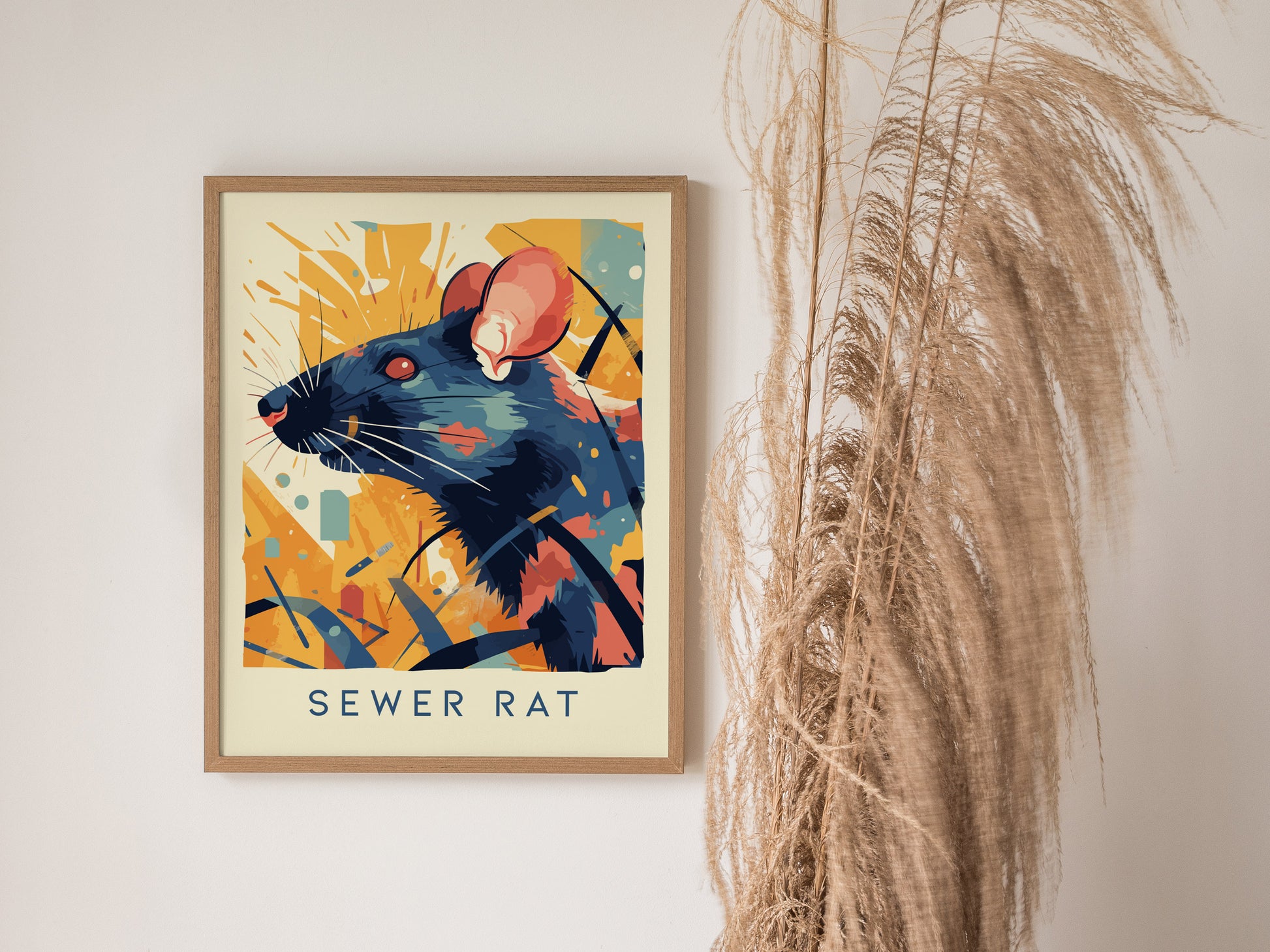Sewer Rat Poster | Funny Urban Wildlife Wall Art