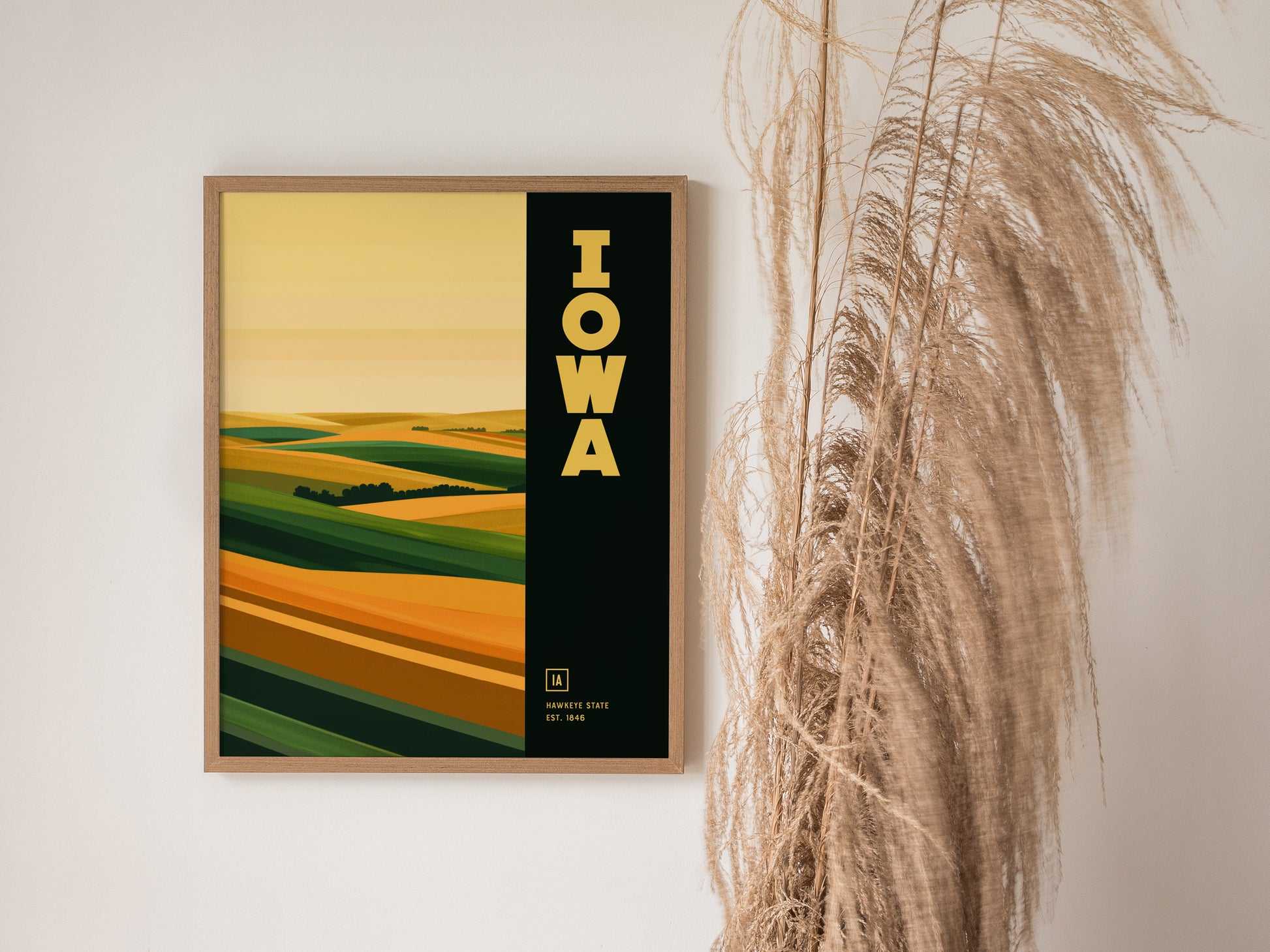 Iowa Poster | The Hawkeye State Wall Art
