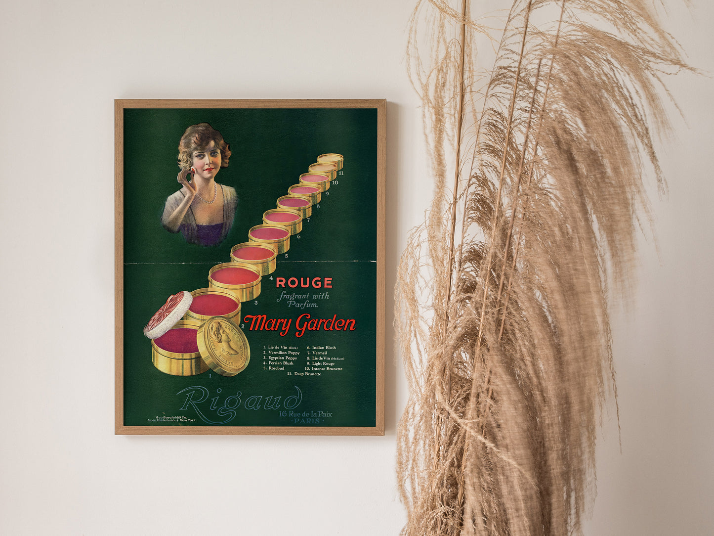 Vintage Beauty Poster | 1920s French Makeup Art | Framed or Unframed