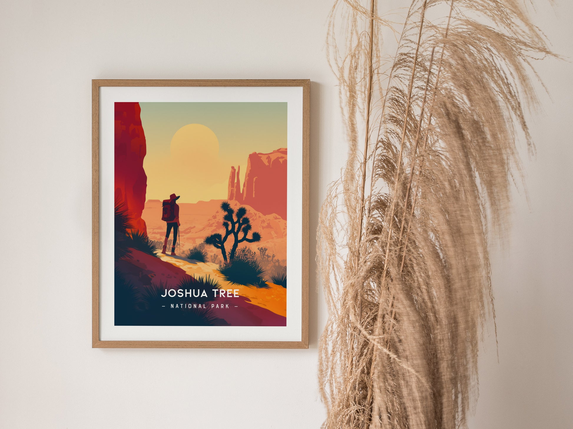 Joshua Tree National Park Poster | Minimalist Decor Series Wall Art