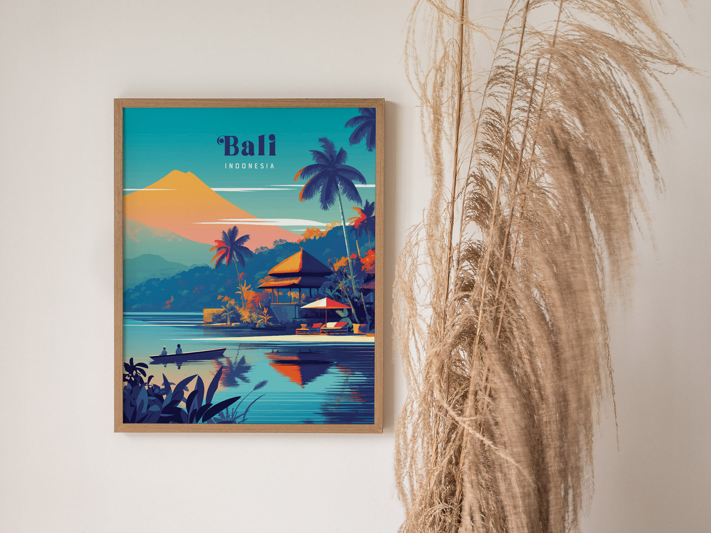 Uluwatu Poster | Bali Indonesia Surf Art | Surfer Gift