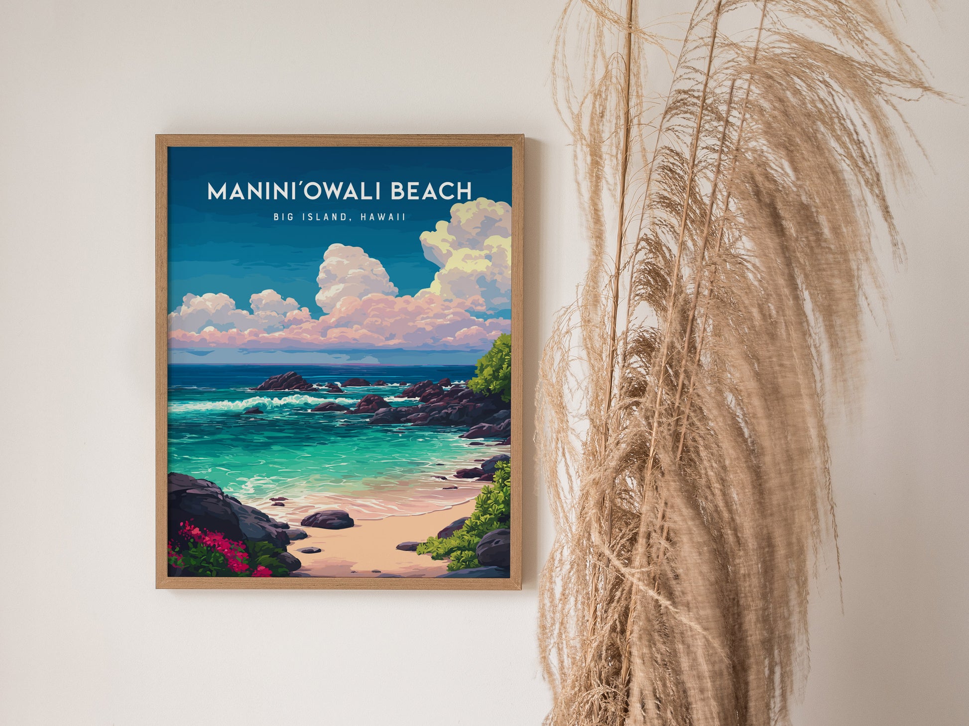 Maniniowali Beach Poster | Kua Bay Big Island Hawaii Wall Art