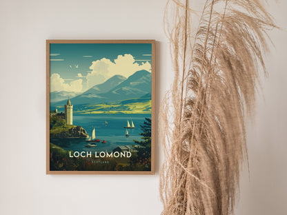 Loch Lomond Poster | Scotland Highlands Wall Art