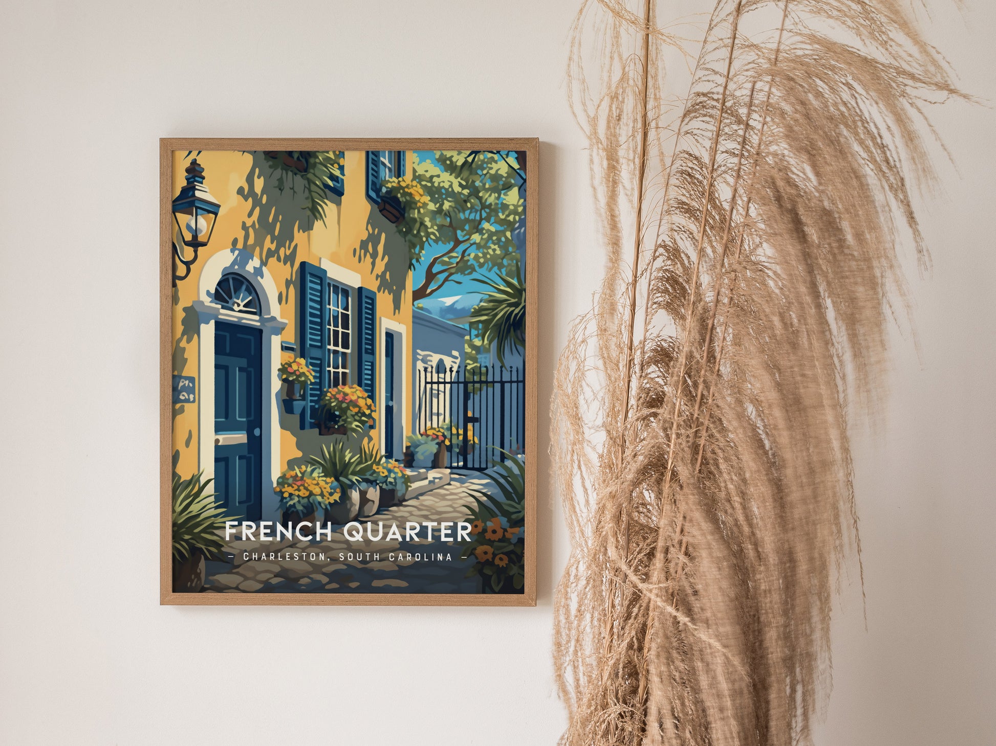 French Quarter Charleston Poster | Historic South Carolina Wall Art | Framed or Unframed