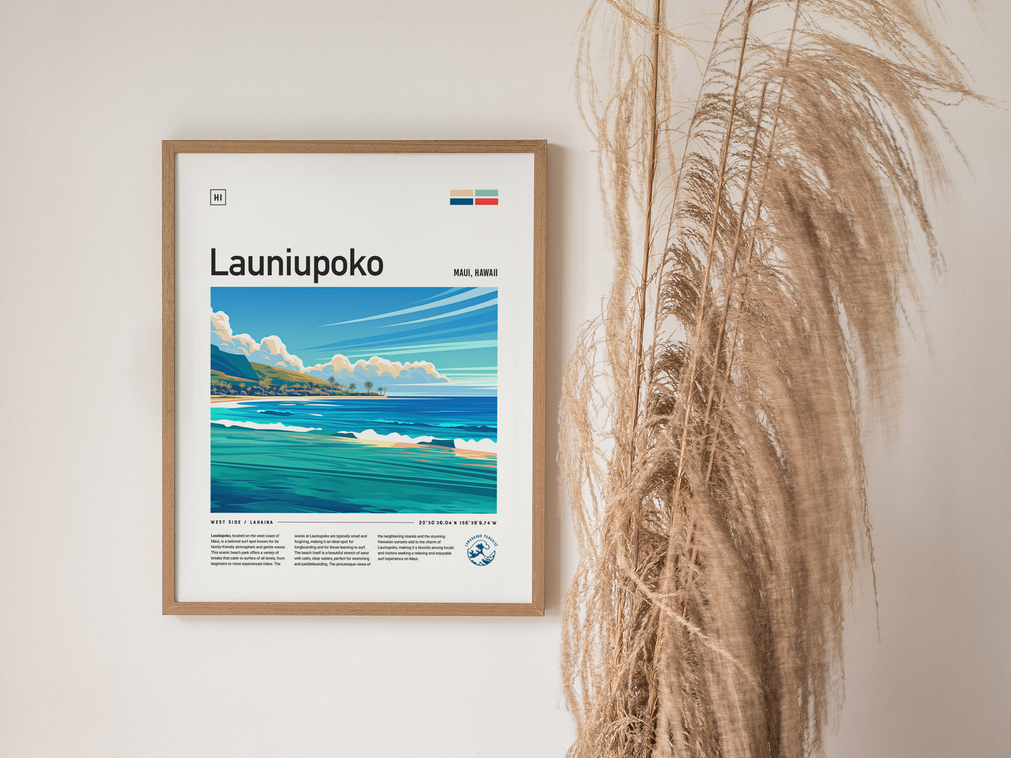 Launiupoko Maui Poster | Lahaina Surf Spot Wall Art