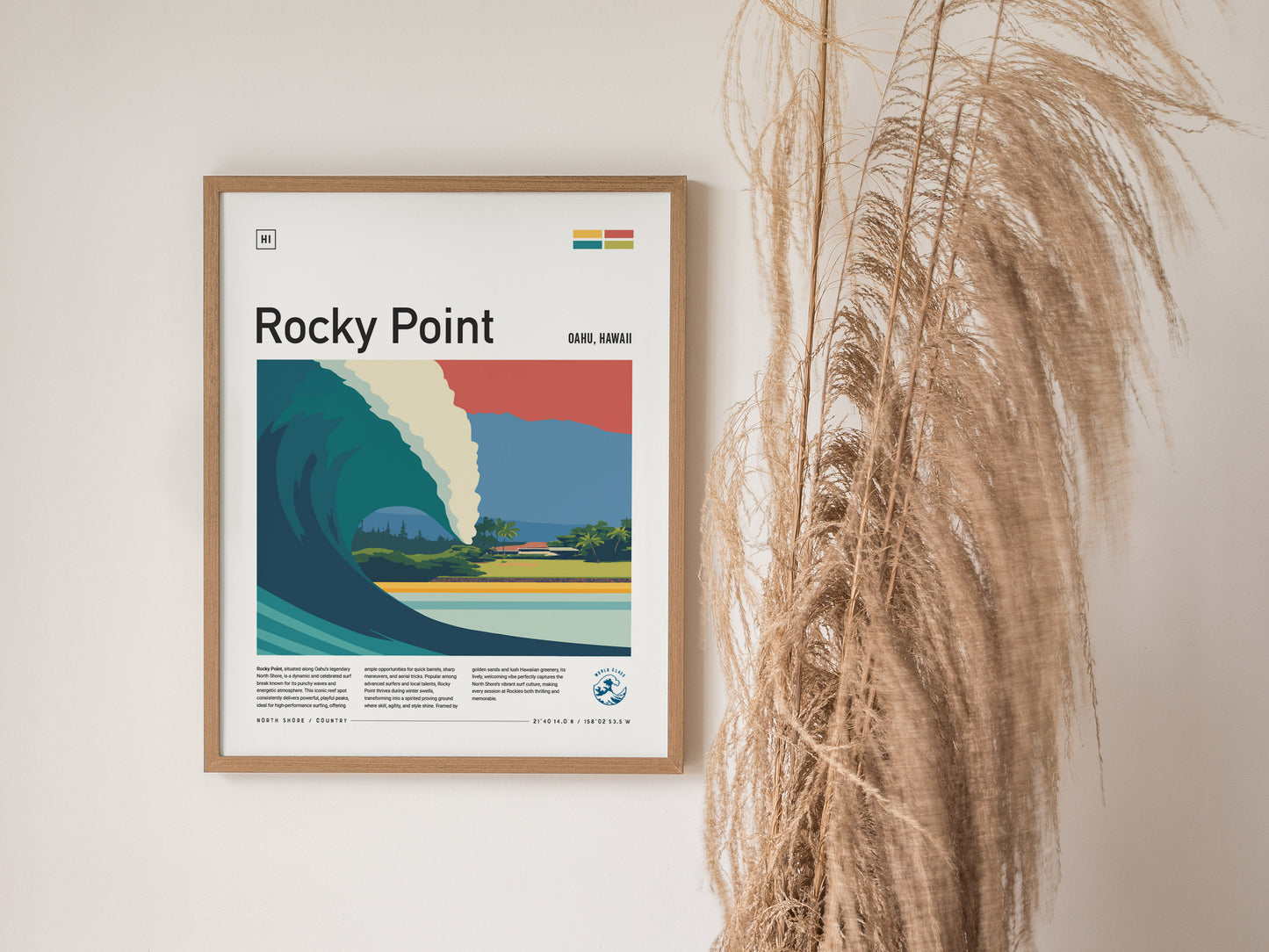 Rocky Point Surf Art | North Shore Oahu Hawaii Surfer Gift