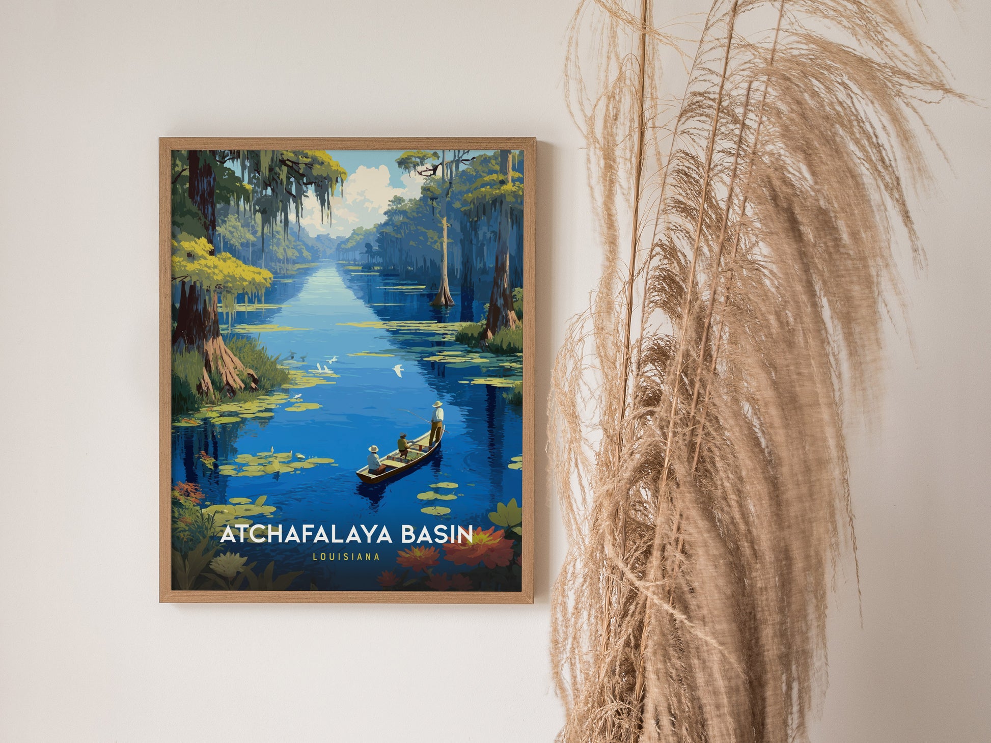 Atchafalaya Basin Poster | Louisiana Bayou Swamp Nature Wall Art