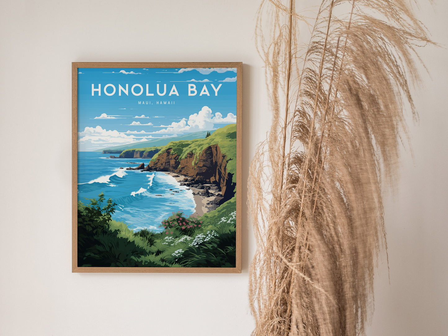 Honolua Bay Poster | West Maui Hawaii Coastal Wall Art