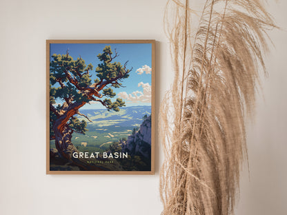 Great Basin National Park Poster | Nevada Hiker Wall Art