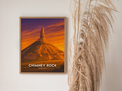 Chimney Rock State Park Poster | Asheville North Carolina Wall Art | Framed or Unframed