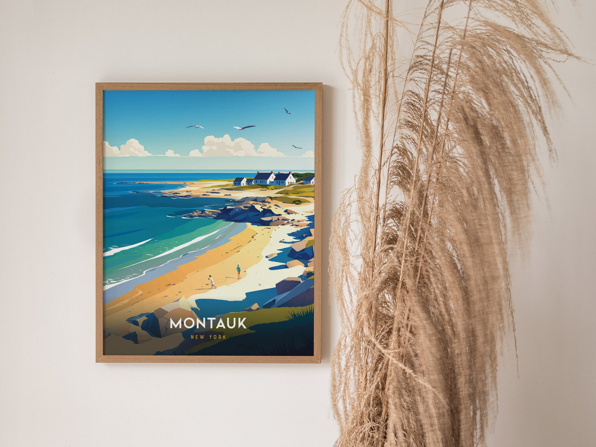 Montauk New York Poster | Long Island Coastal Wall Art