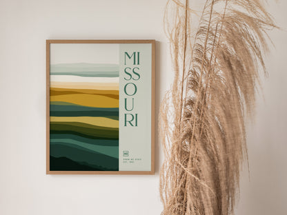 Missouri Poster | The Show Me State Wall Art