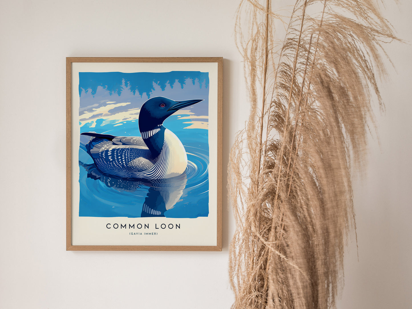 Common Loon Poster | Minnesota State Bird Wall Art | Framed or Unframed