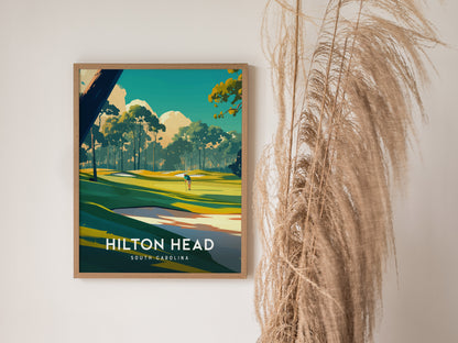 Hilton Head Island Golf Poster | South Carolina Wall Art