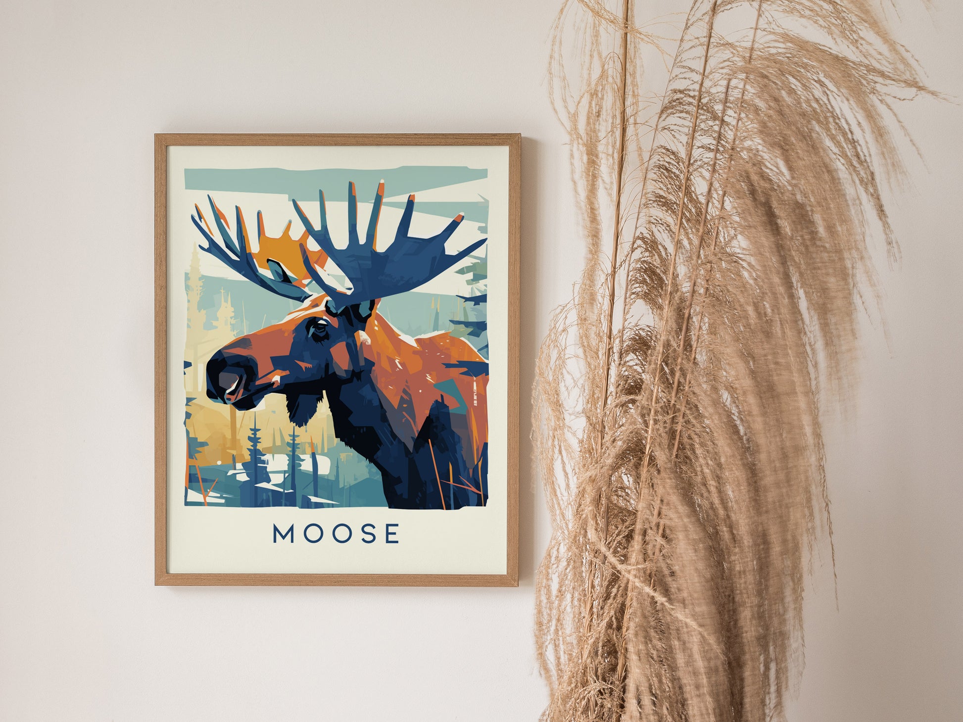 Moose Poster | North American Wildlife Wall Art