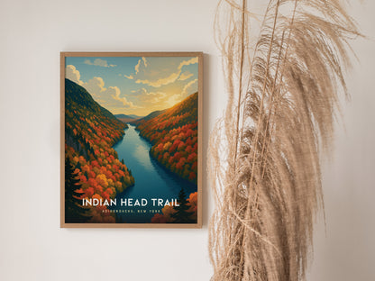 Indian Head Trail Poster | Adirondacks New York Wall Art