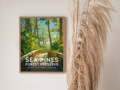 Sea Pines Forest Preserve Poster | Hilton Head Island SC Art
